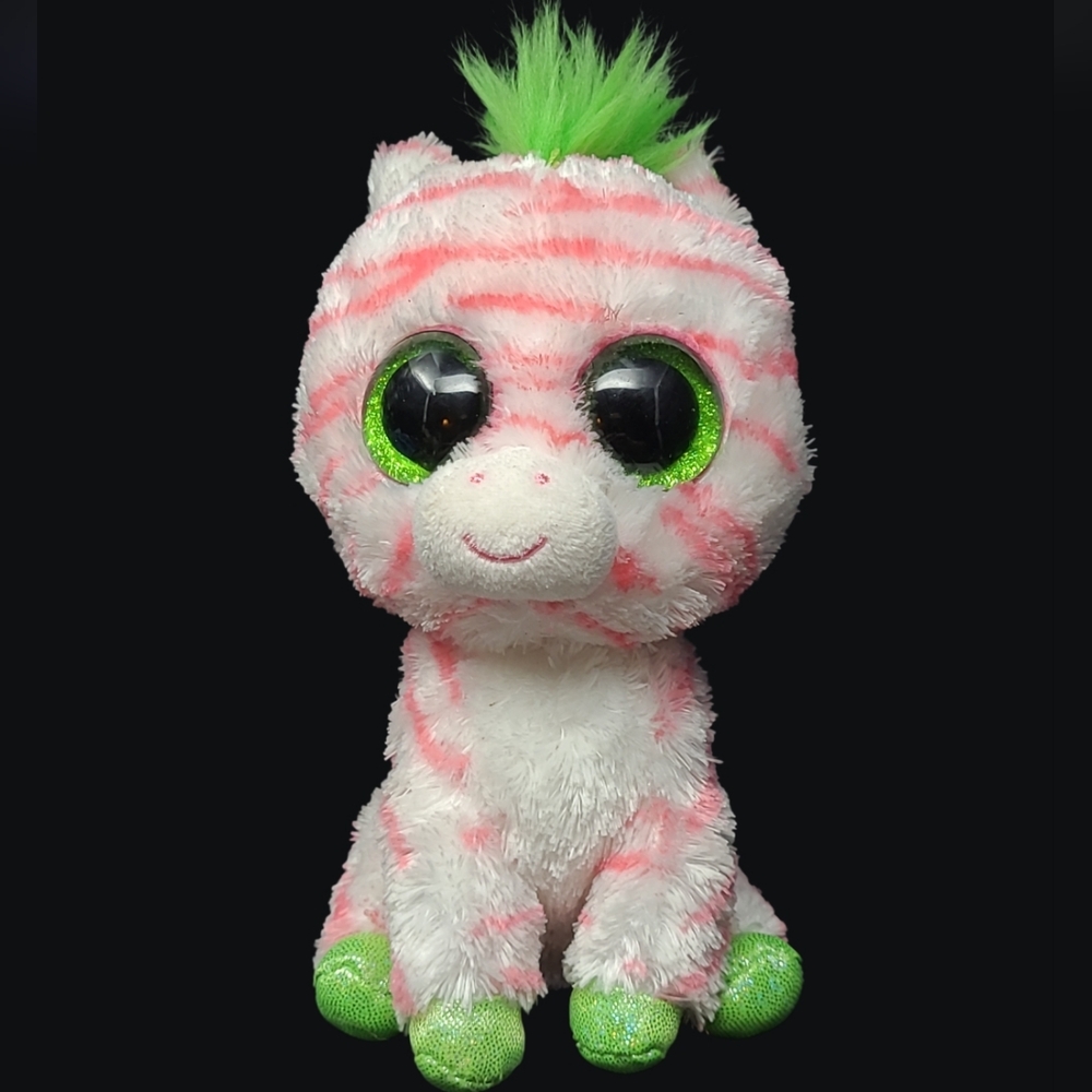 2012  TY  -  BEANIE BOO'S COLL. JUSTICE EXCLUSIVE "SAPPHIRE" THE ZEBRA